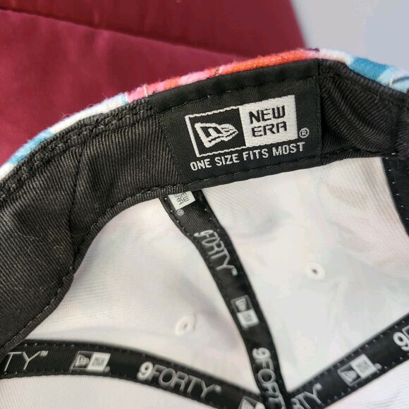 New Era 9FORTY LA Dodgers Floral Hibiscus Hat Structured Curved Brim Cap OSFA - Picture 7 of 9